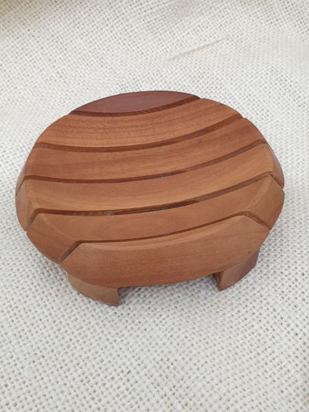 Holz Seifenschale - rund